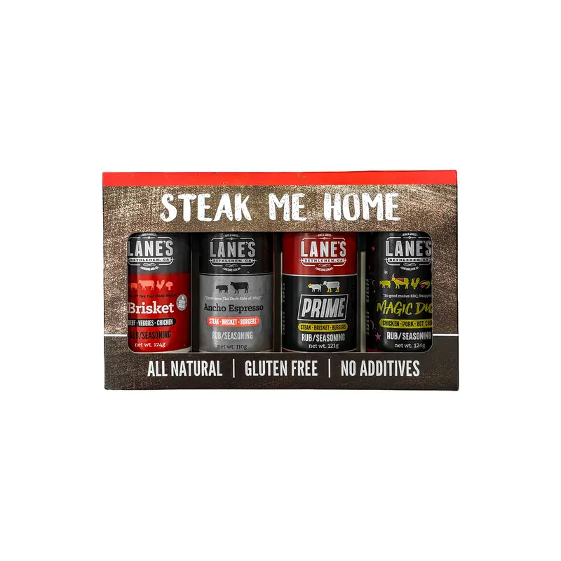 Lanes Bbq Steak Me Home – Curated 4-Rub Gift Collection 1