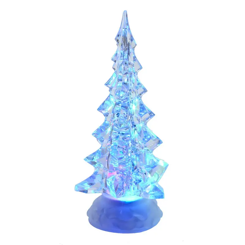 Led Clear Motion Tree Table Piece – 10.25-Inch Battery-Powered Kurt Adler Animated Decor 1