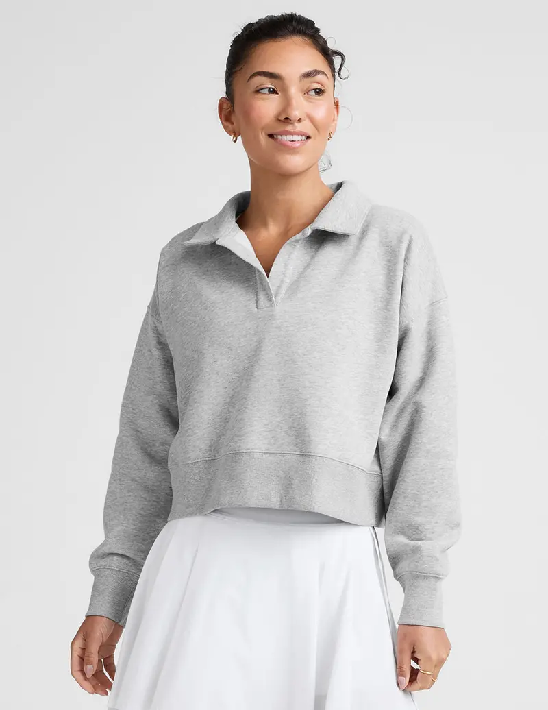 Luxefleece Collar-Trimmed Sweatshirt 1