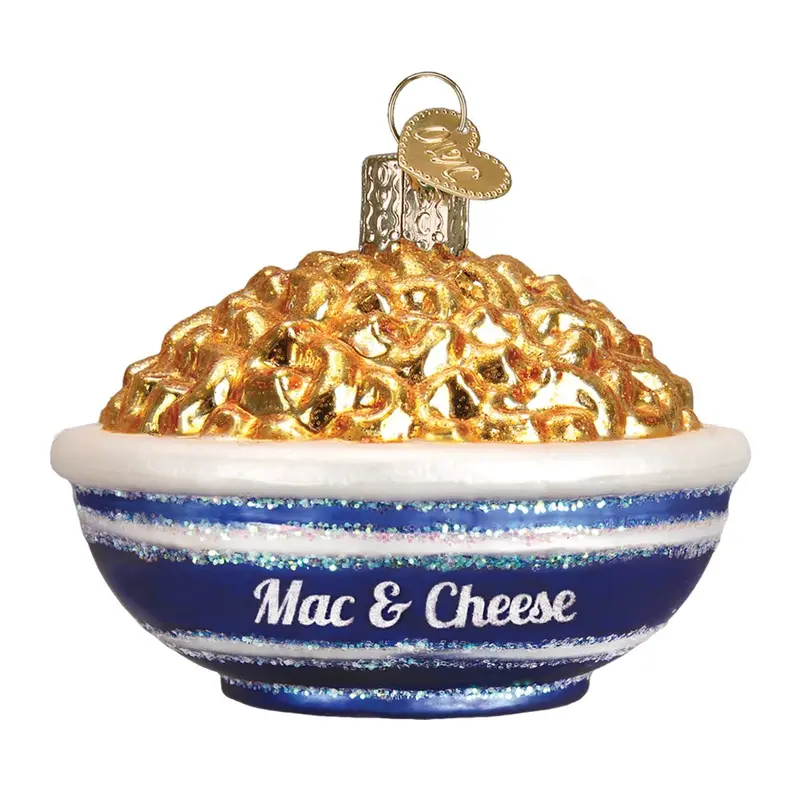 Mac & Cheese Bowl Ornament – Gourmet Foods Series Handcrafted Holiday Decor 1