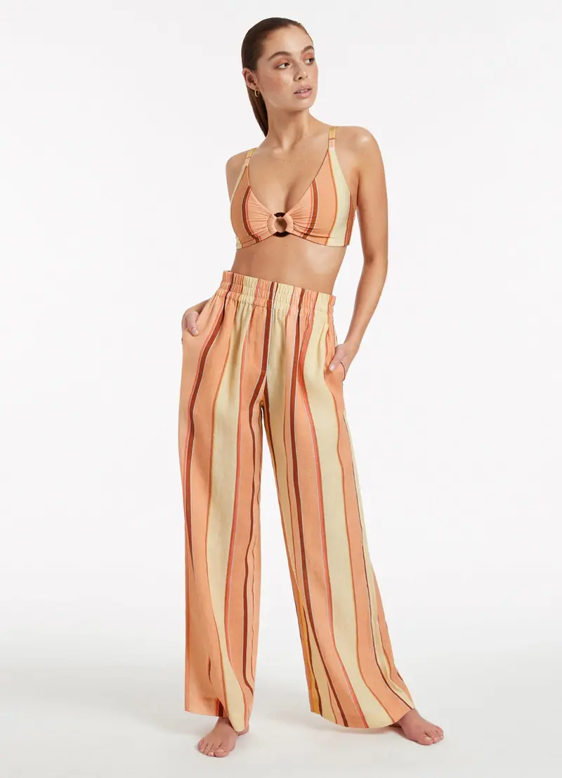 Marigold Wide-Leg Stripe Pants – Fira Collection 1