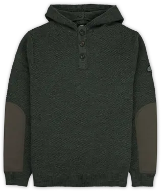 Men'S Barnacle Knit Texture Hoodie 1