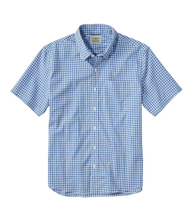 Men'S Comfort Stretch Performance Plaid Shirt (Short Sleeve) 1