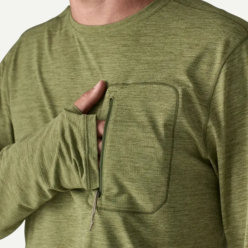 Men'S Long Sleeve Cap Cool Uv-Protective Shirt 1