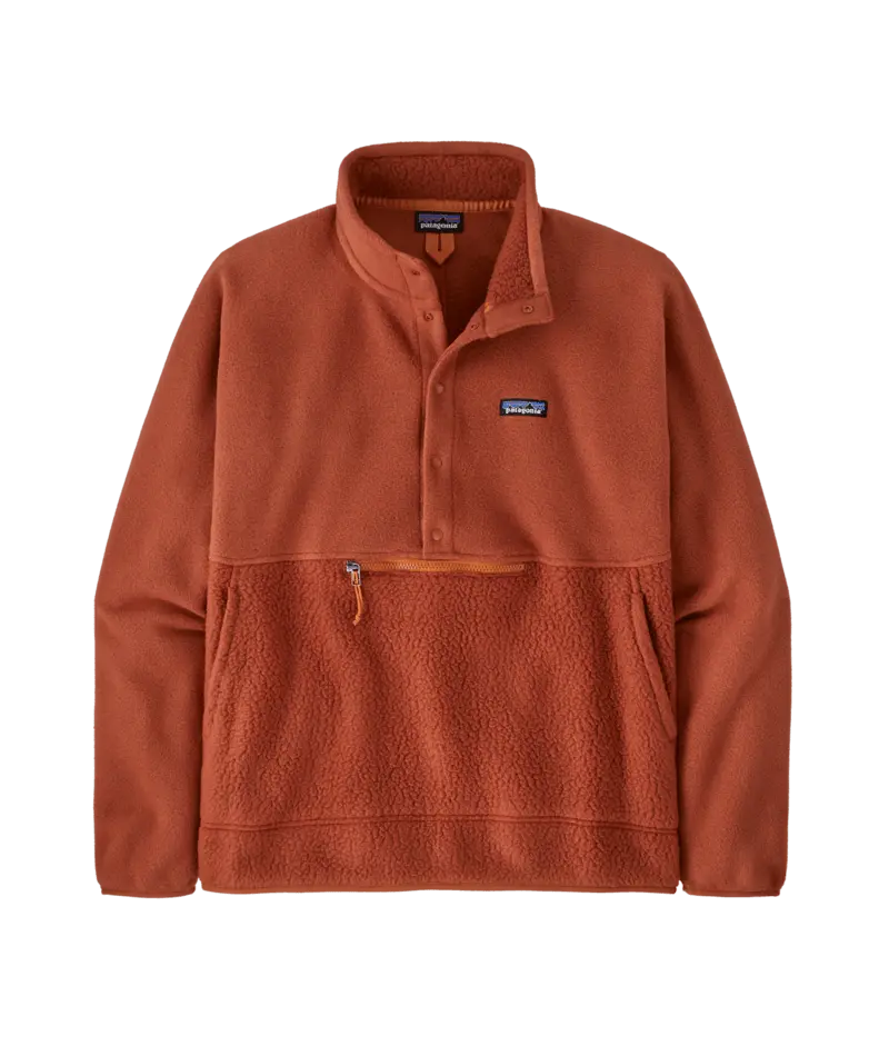 Men'S Retro Pile Half-Snap Fleece Pullover 1