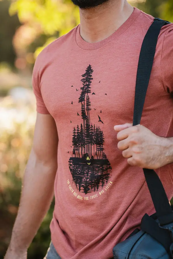 Men'S The Earth Has Music Nature T-Shirt 1