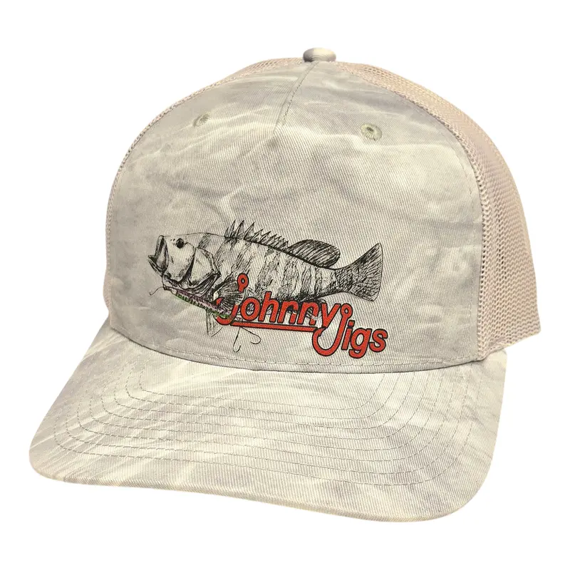 Mystic Grouper Sketch Fishing Hat – Artistic Coastal Style 1