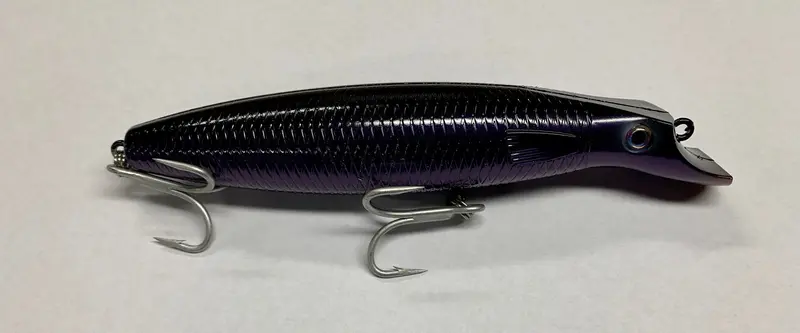 Northbar Bottledarter – 2.5-Ounce Black And Purple Topwater Plug 1