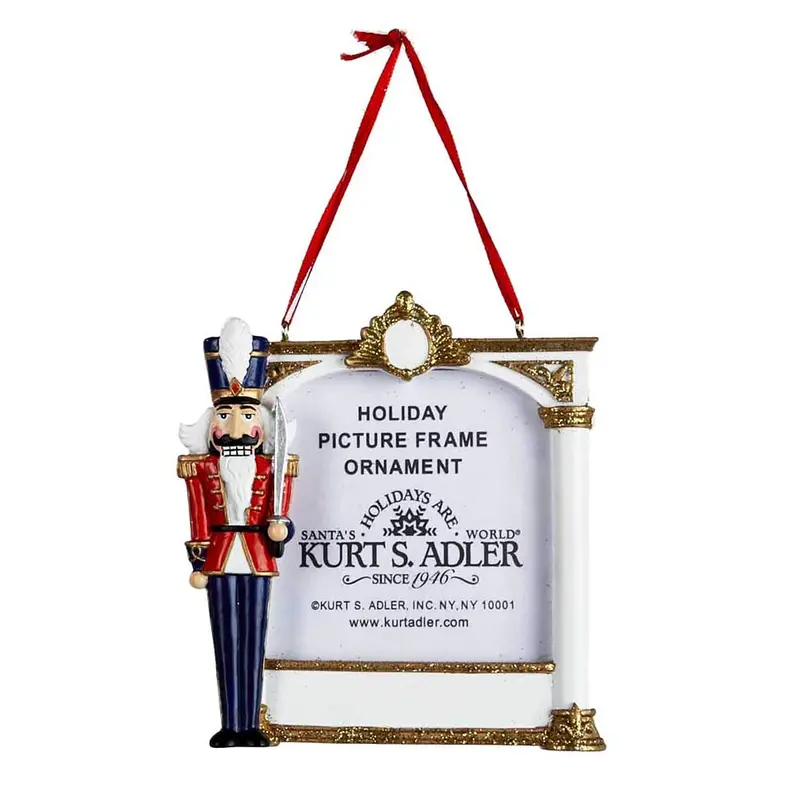 Nutcracker Soldier Picture Frame Ornament – A1115 Collectible Tree Decoration 1