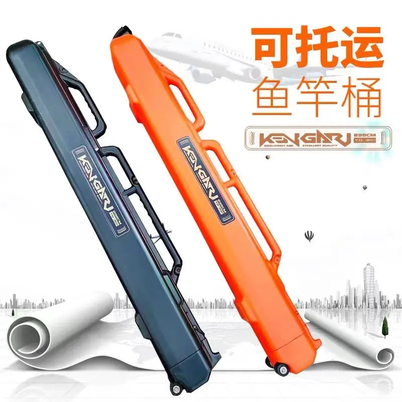 Palmarius 245Cm Wheeled Travel Rod Case – Durable Rolling Bag For Long Rods 1