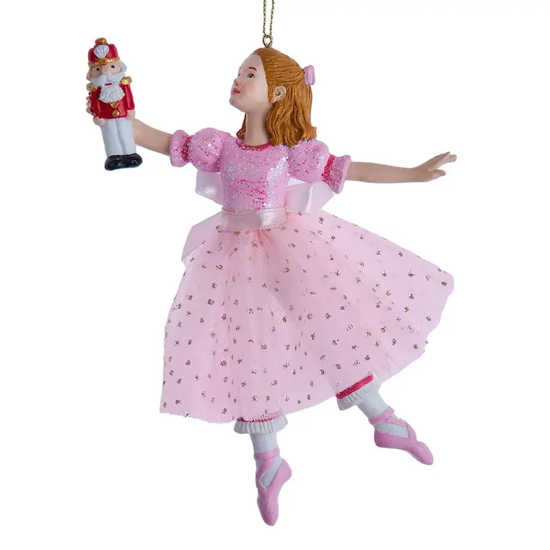 Pink Clara Ballerina Ornament – Ballet-Inspired Nutcracker Variant 1
