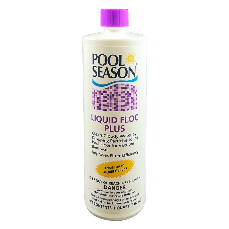 Pool Season Liquid Floc Plus – 1-Quart Flocculant For Clearer Water 1