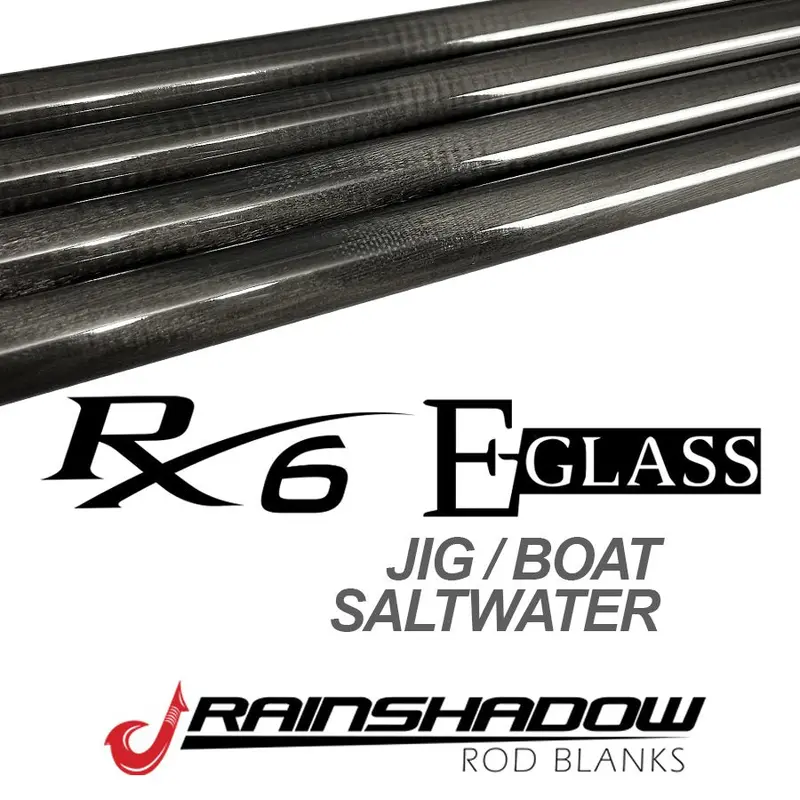 Rainshadow Rx6/E-Glass Rod Blank – Gloss Green Finish 1