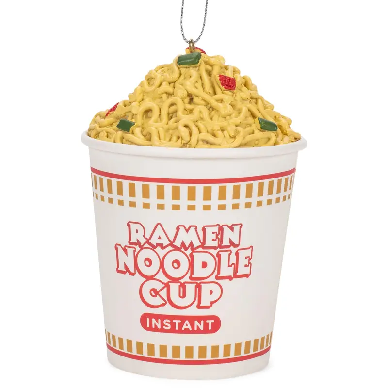 Ramen Noodle Cup Ornament – Whimsical Food-Themed Holiday Decoration 1