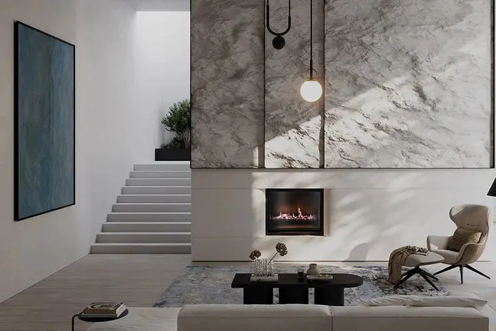 Real Flame Element 900 Portrait-Orientation Gas Fireplace 1