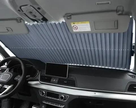 Retractable Car Sun Visor – Auto-Dimming Shade For Windshield Glare Control 1