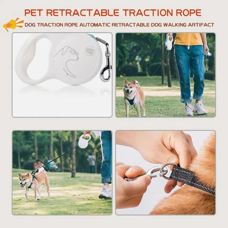 Retractable Pet Leash – Lightweight Dog Walking Rope 1