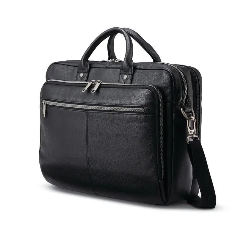 Samsonite Classic Leather Top-Loading Laptop Sleeve 1