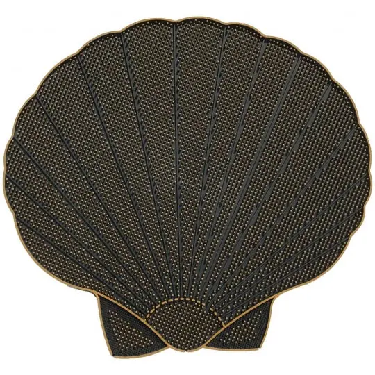 Scallop-Design Rubber Floor Mat – Marine Or Coastal Decor 1