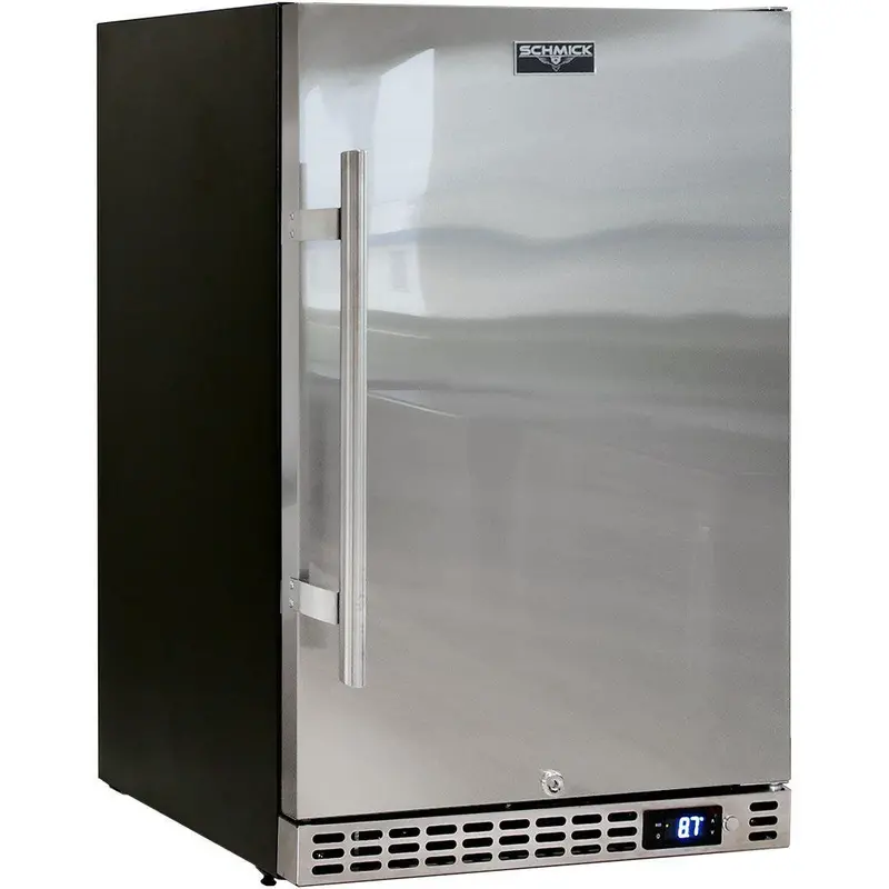 Schmick Sk116-Sd 105L Solid-Door Stainless Steel Bar Fridge 1