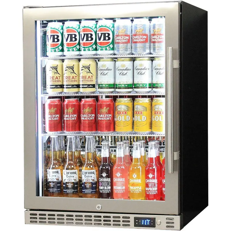 Schmick Sk156-Hd 164L Heated Glass-Door Underbench Bar Fridge 1