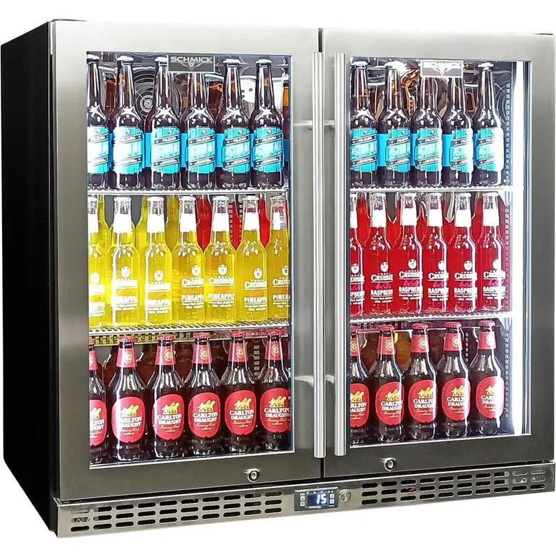 Schmick Sk246-Hd 246L Dual-Zone Heated Glass-Door Bar Fridge 1