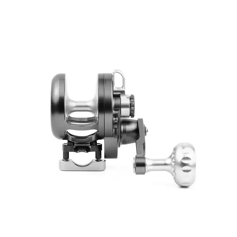 Seigler Lgn Large Game Narrow Lever Drag Reel – Smoke Silver 1