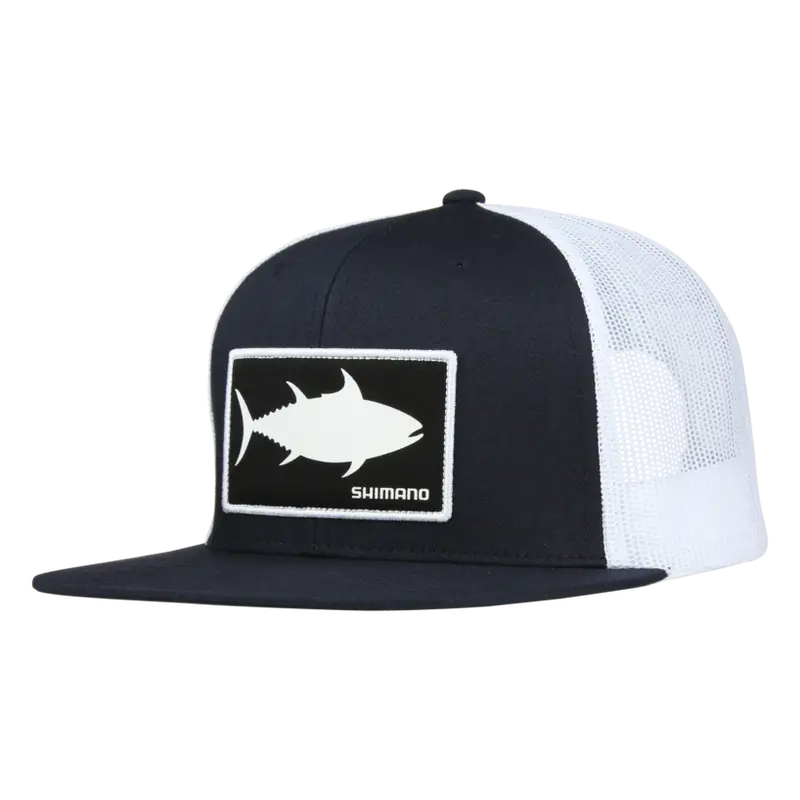 Shimano Original Flatbill Cap – Navy And White 1
