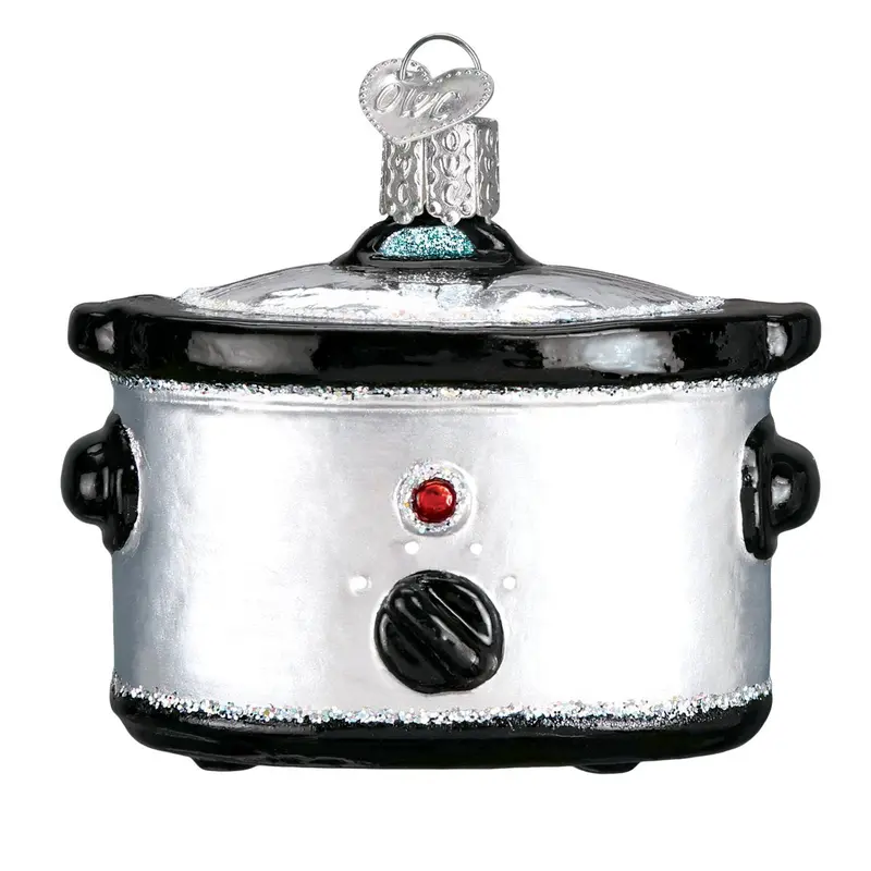 Slow Cooker Hand-Blown Glass Christmas Ornament – Old World Christmas Kitchen Appliance-Themed Decor 1