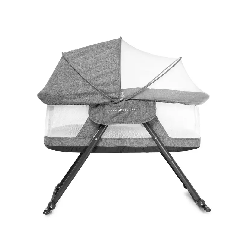Slumber Deluxe Portable Rocking Bassinet With Soothing Motion 1