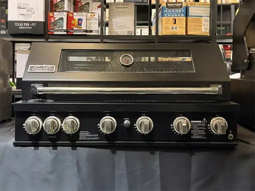 Smart 6-Burner Black Built-In Gas Grill – Clearance Promotion 1