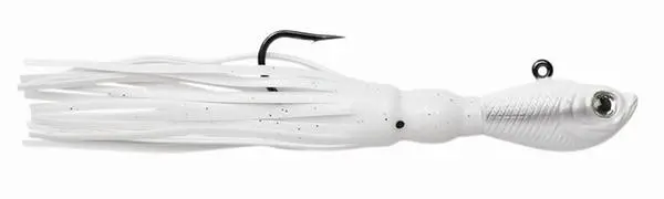 Spro White Squid-Tail Soft Bait Jig 1