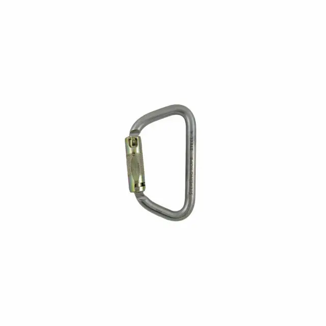 Steel Autolock Carabiner – Secure Locking Climbing Clip 1