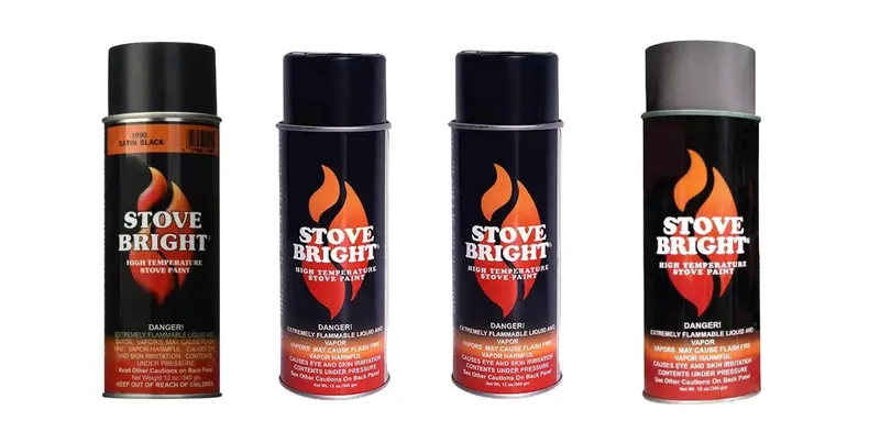 Stove-Bright High-Heat Resistant Paint For Wood & Gas Stoves 1