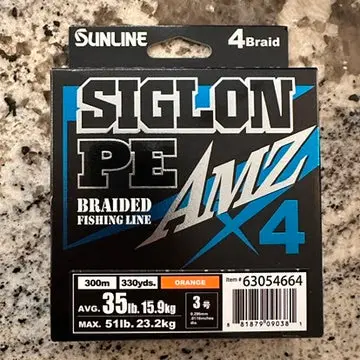Sunline Siglon Pe Amz 4X Braided Line – Orange, 300M (330 Yd) 2