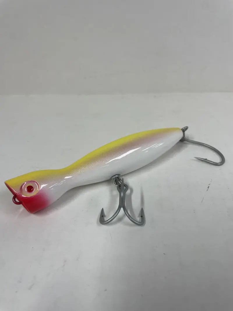 Super Strike 2-3/4 Oz Little Neck Popper – Yellow/White 1
