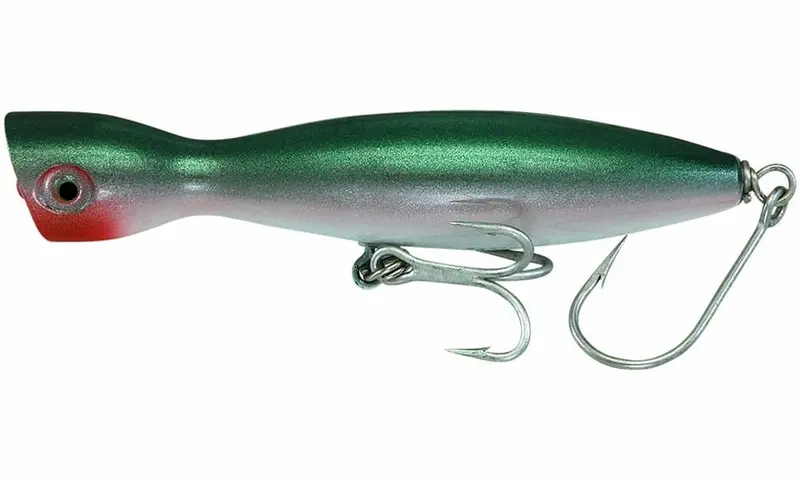 Super Strike Little Neck Popper – 2.75-Ounce Green And White Scheme 1