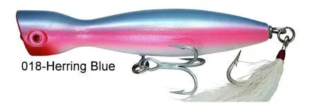Super Strike Little Neck Popper – 2.75-Ounce Herring Blue Pattern 1