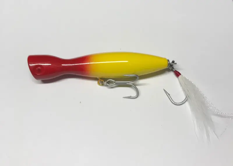 Super Strike Little Neck Popper – 2.75 Oz Yellow Body With Red Head 1