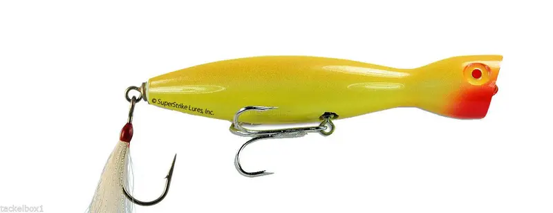Super Strike Little Neck Popper – 3.75Oz, All-Yellow 1