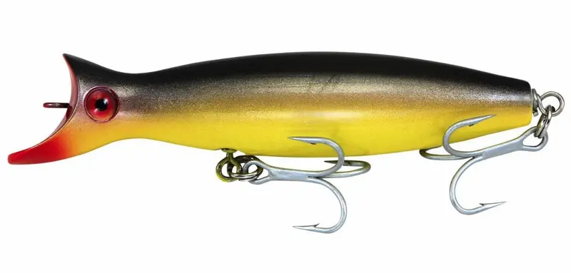 Super Strike Little Neck Swimmer – 2.375 Oz Black & Yellow Swim Bait 1