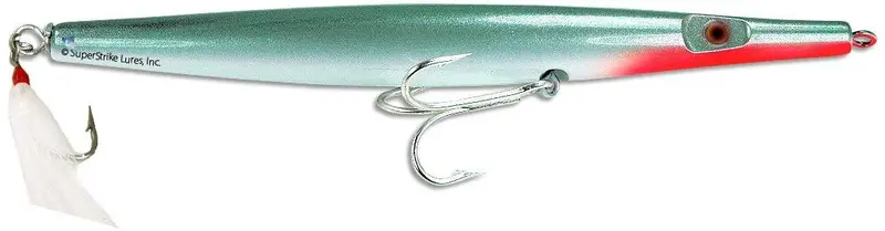 Super Strike Super "N" Fish 3Oz Needle Lure – Green/White Finish 1