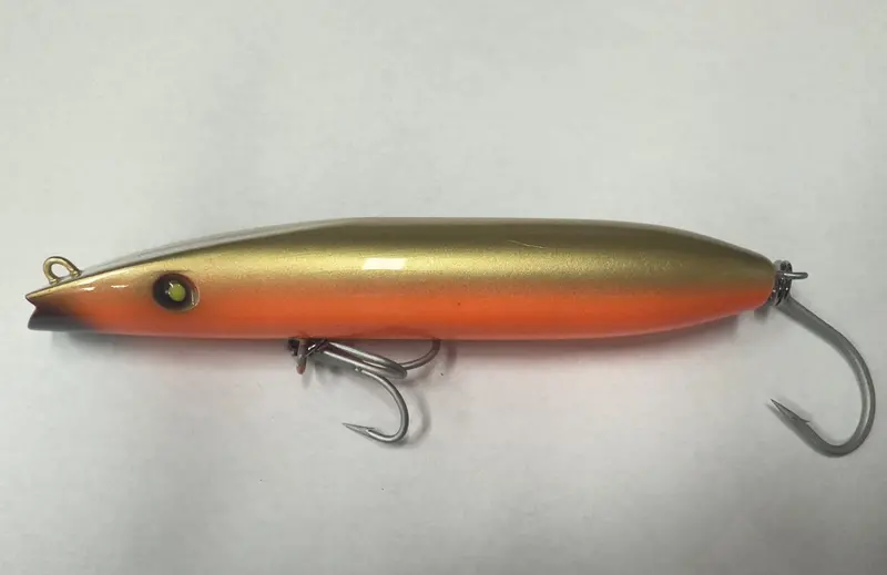 Super Strike Zig Zag 2 3/8 Oz Topwater Lure – Gold/Neon Orange 1