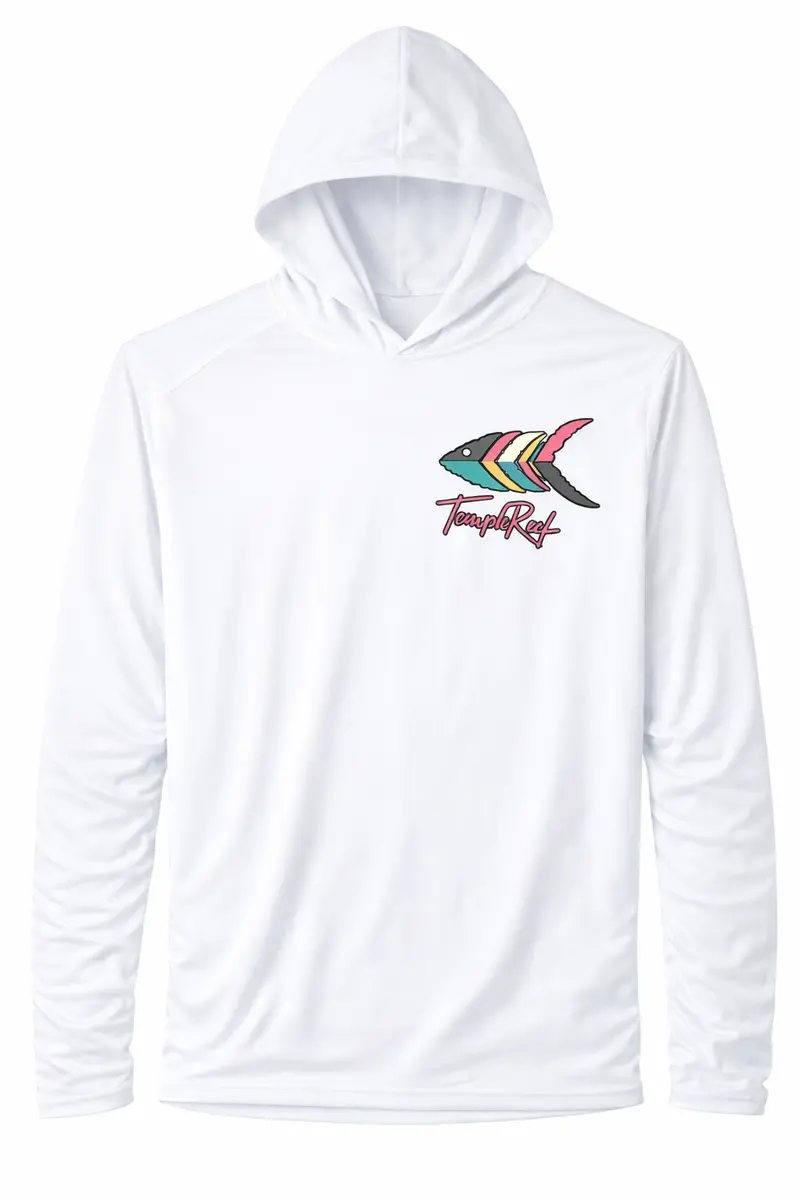 Temple Reef Uv-Protective Saltwater Fishing Shirt With Hood 1