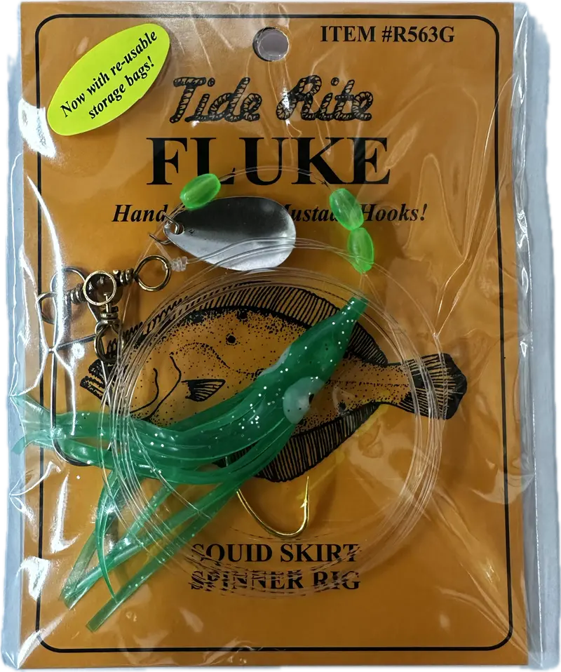 Tide Rite Wide-Gap Squid Skirt Spinner Rig – R563 For Fluke 2