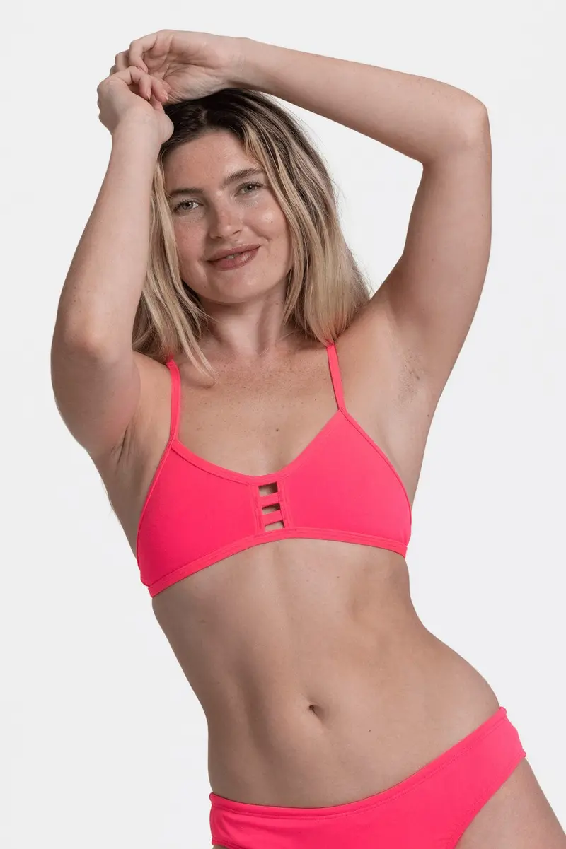 Tomcat Hot Pink Bikini Top For Women 1