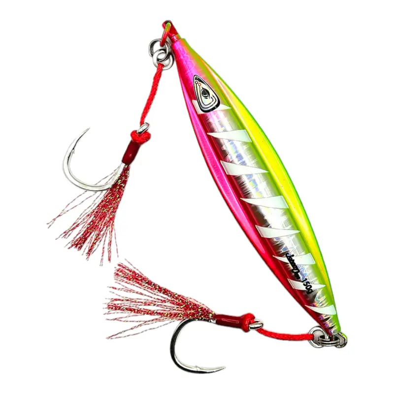 Torpedo Glider Ufo Watermelon Glow Slow-Pitch Jig – Unique Colorway For Low-Light Conditions 1