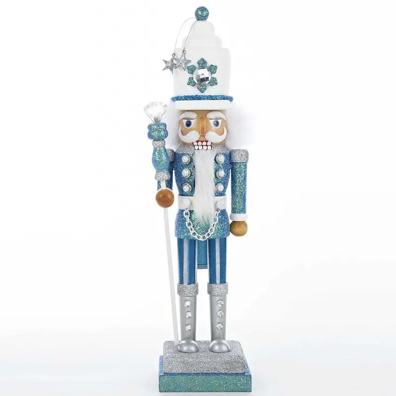 Turquoise And White Hollywood Nutcracker Ornament By Kurt Adler – 17-Inch Festive Figurine (Ha0152) 1