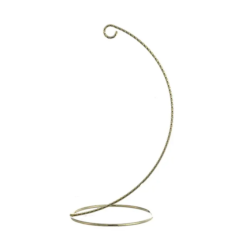 Twisted Metal Wire Ornament Display Stand – Adjustable Hook Base For Holiday Decor 1