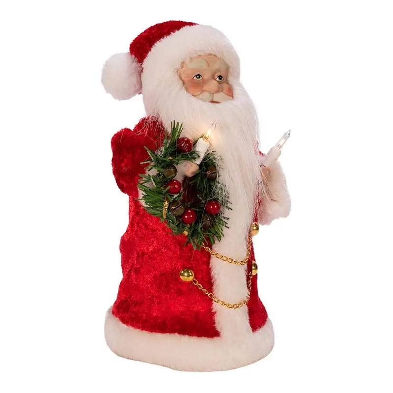 Ul-Certified 10-Light Santa Treetop Star – Festive Multi-Color Design 1